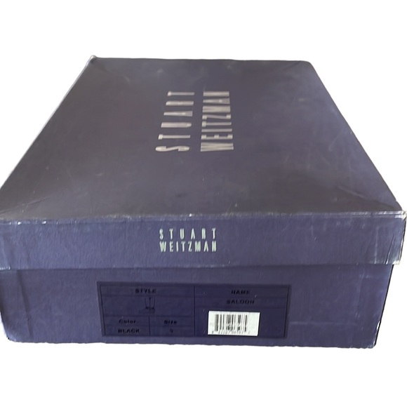 NIB Stuart Weitzman Black Suede Saloon Women's Boots - Size 5 - Picture 10 of 11